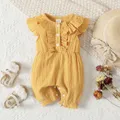 嬰兒 女 荷葉邊 優雅 無袖 連身衣  image 1