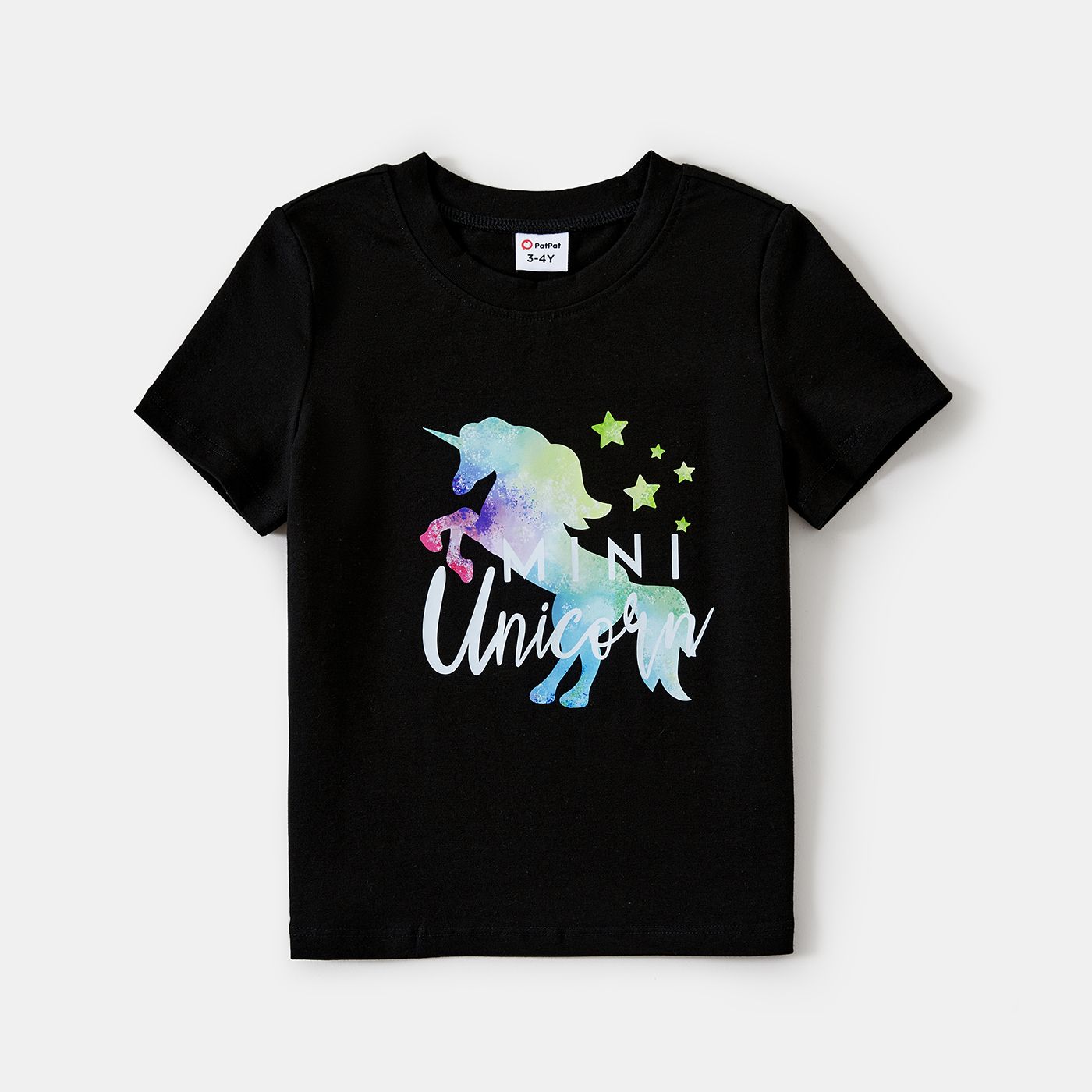 Mommy And Me Unicorn & Letter Print Short-sleeve Cotton Tee