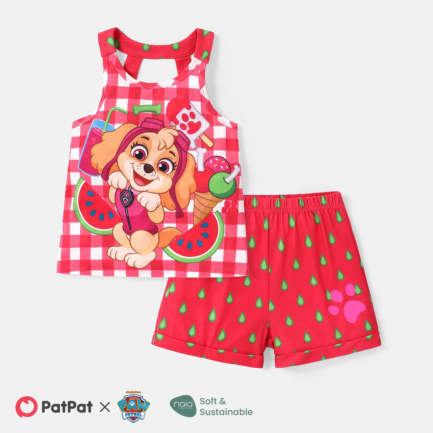 

PAW Patrol Toddler Girl/Boy 2pcs Naia™ Character Print Tank Top and Shorts Set