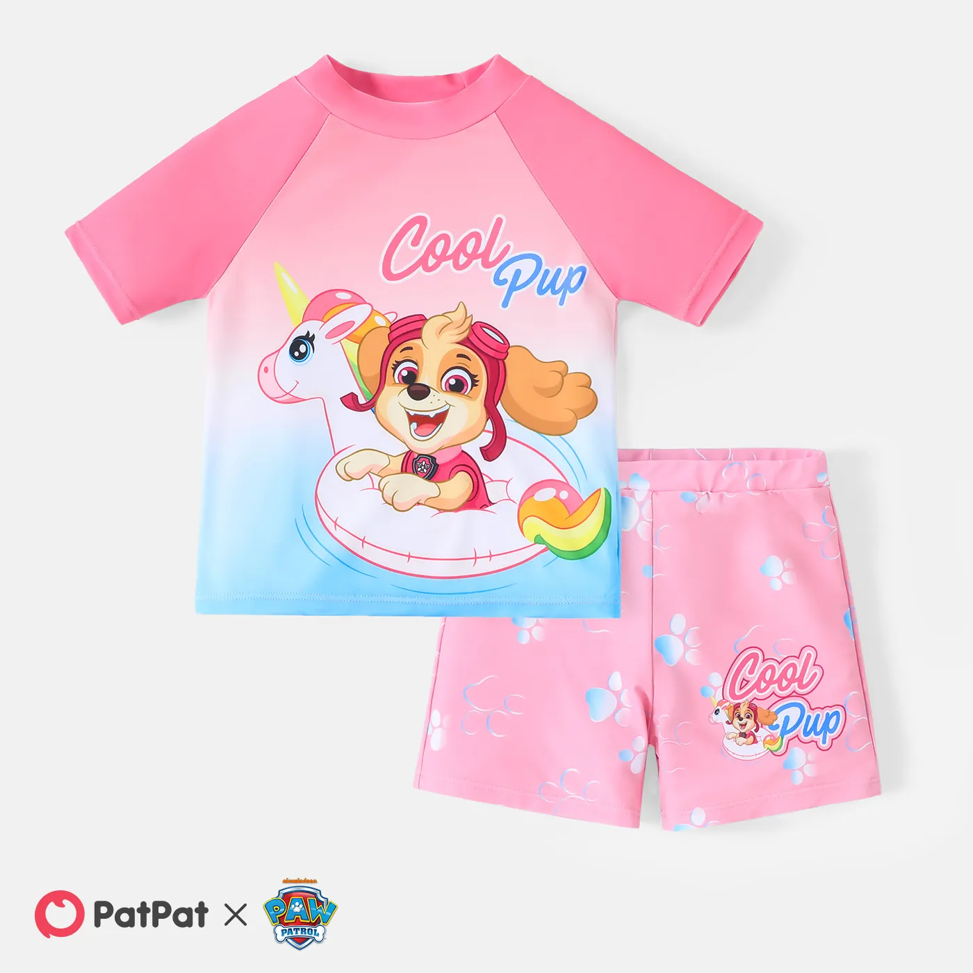 

PAW Patrol Toddler Girl/Boy 2pcs Short-sleeve Top and Swim Trunks Set