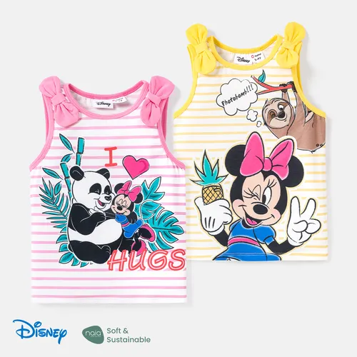 Disney Mickey and Friends Toddler Girl Naia™ Character & Stripe Print Tank Top