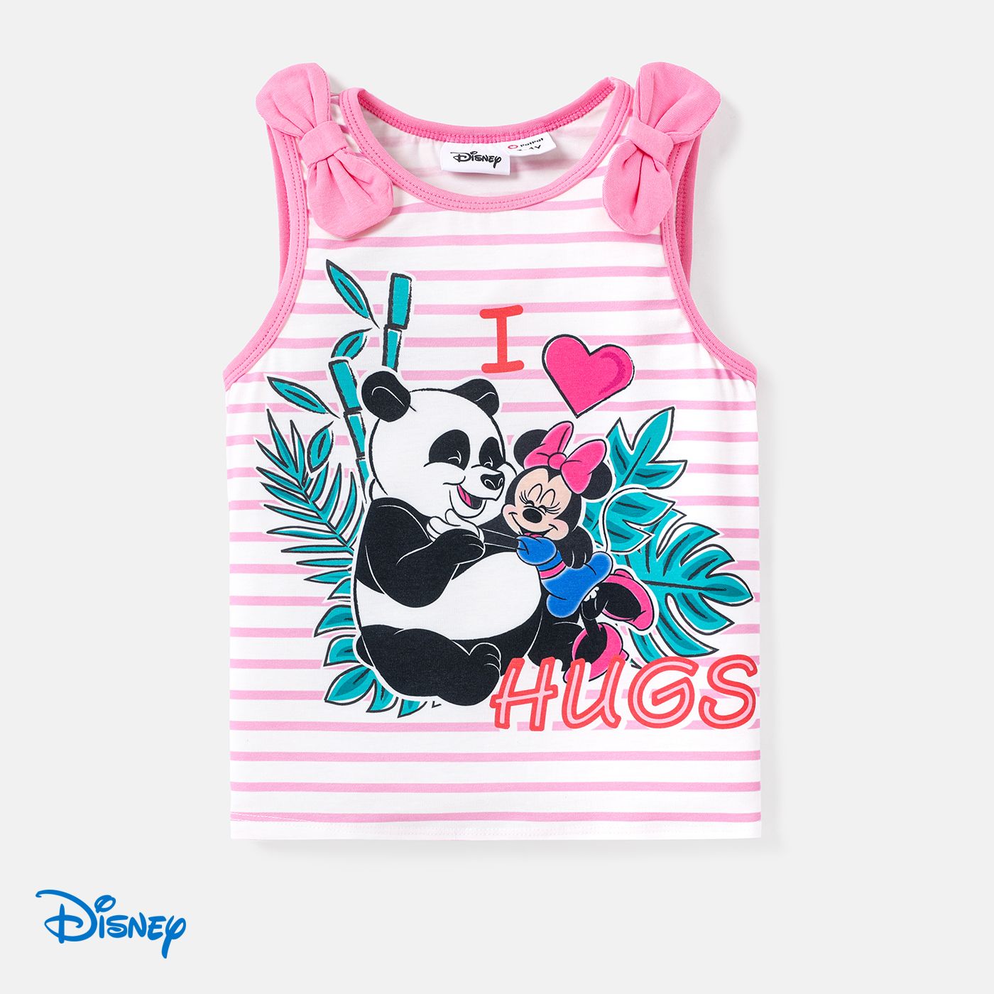 

Disney Mickey and Friends Toddler Girl Naia™ Character & Stripe Print Tank Top