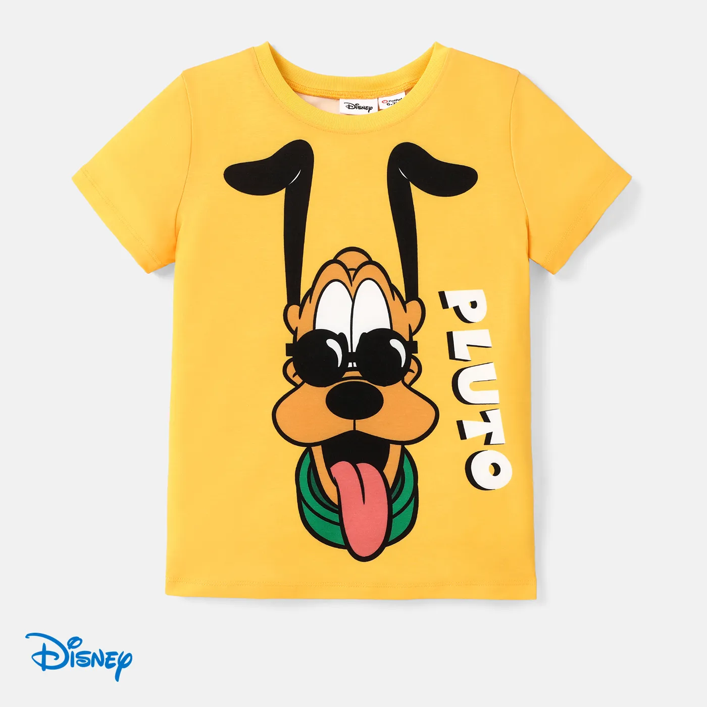 Disney Mickey and Friends Toddler/Kid Girl/Boy Naia™ Character Print Short-sleeve Tee Yellow big image 1