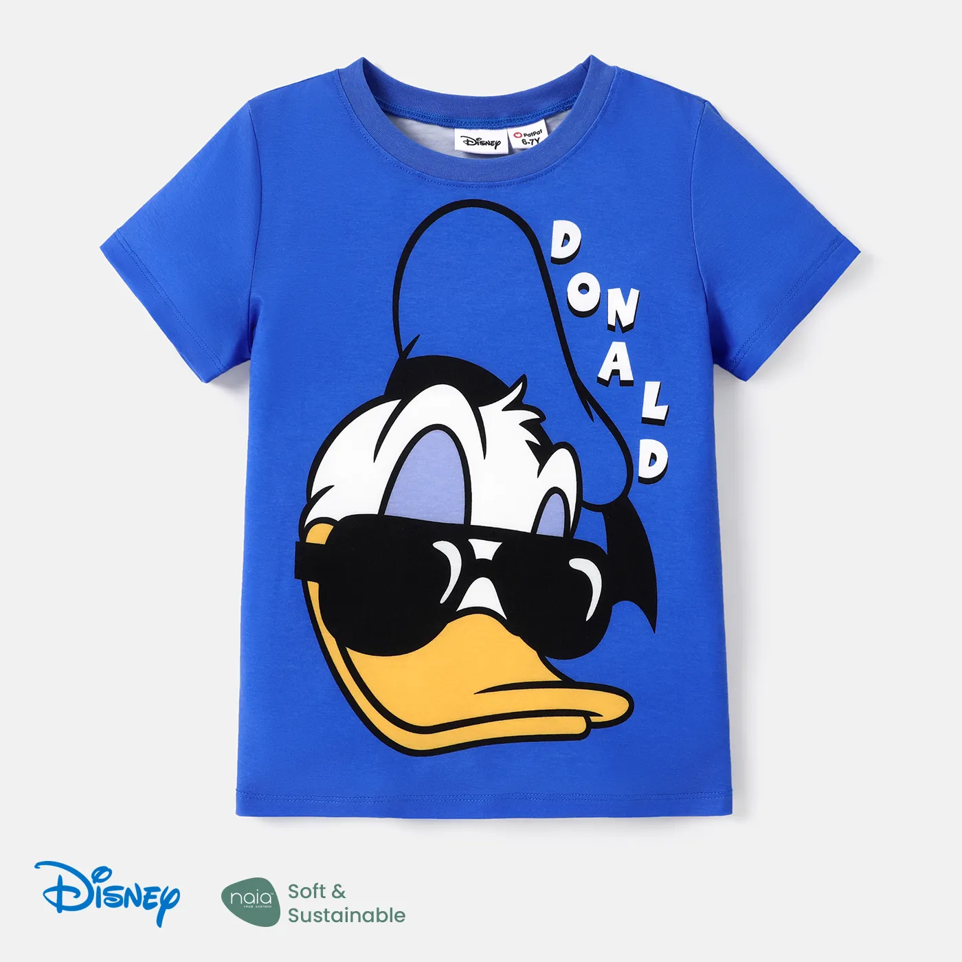 Disney Mickey and Friends Toddler/Kid Girl/Boy Naia™ Character Print Short-sleeve Tee Blue