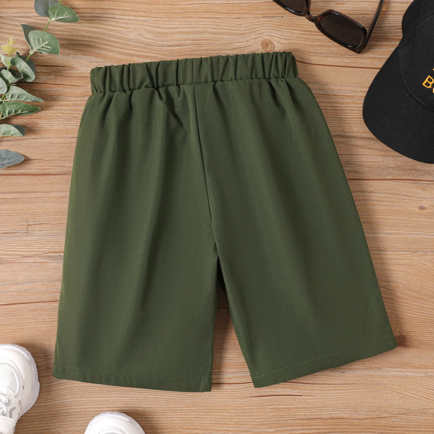Kid Boy Dinosaur Embroidered Bermuda Shorts  image 3