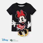Disney Mickey and Friends Toddler/Kid Girl/Boy Naia™ Character Print Short-sleeve Tee Black