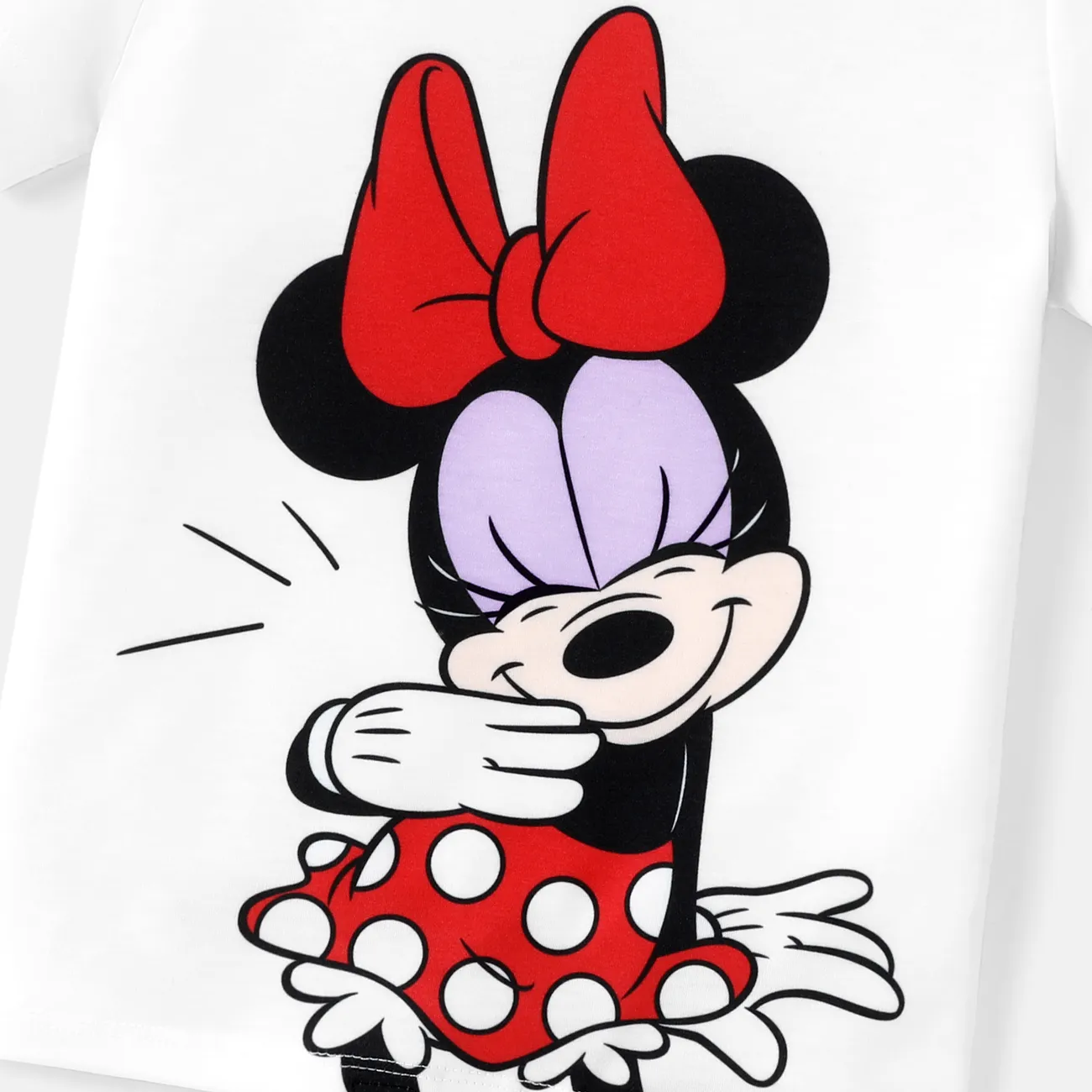 Disney Mickey and Friends Fille Hypersensible Enfantin T-Shirt Blanc big image 1