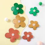 2-pack Flower Pattern Pretty Hair Clips for Mom and Me Color block