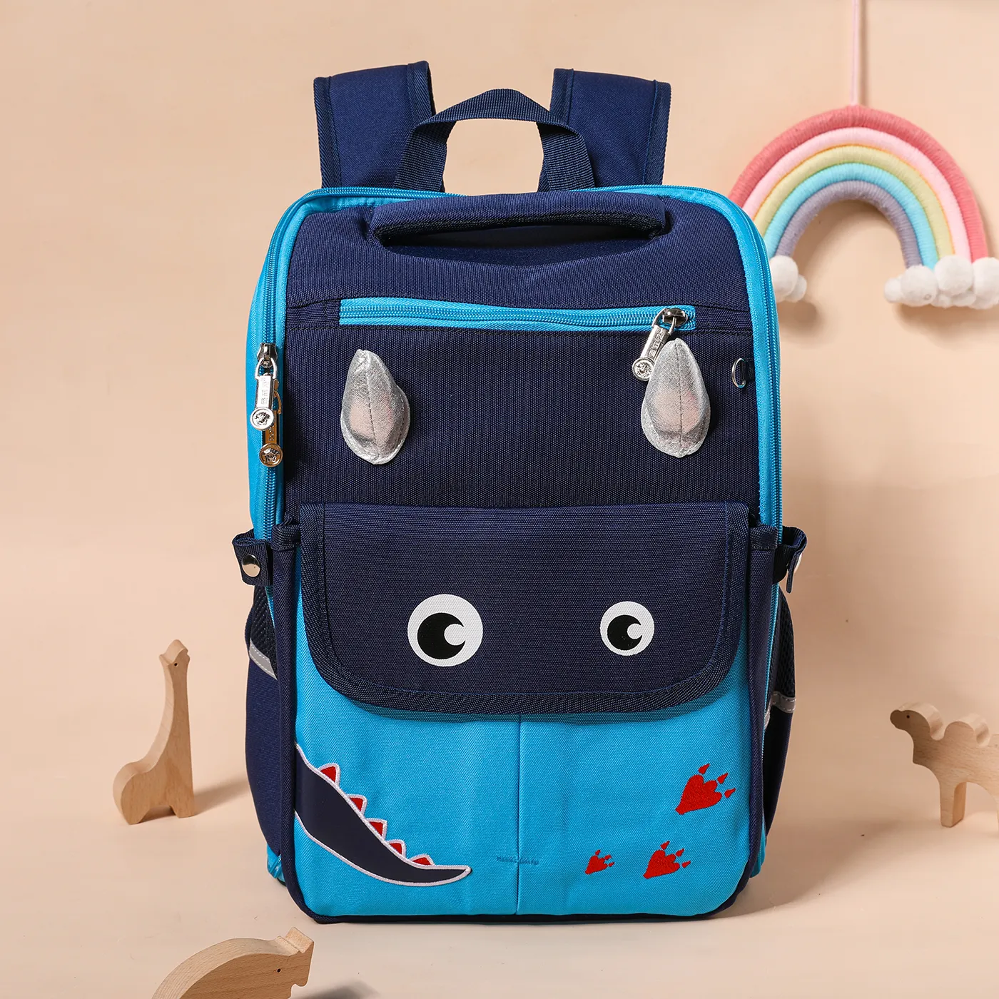 Toddler/Kid Unicorn Pattern Primary School Students' Spine Protection and Load-reducing Backpack Royal Blue
