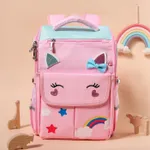 Toddler/Kid Unicorn Pattern Primary School Students' Spine Protection and Load-reducing Backpack Pink
