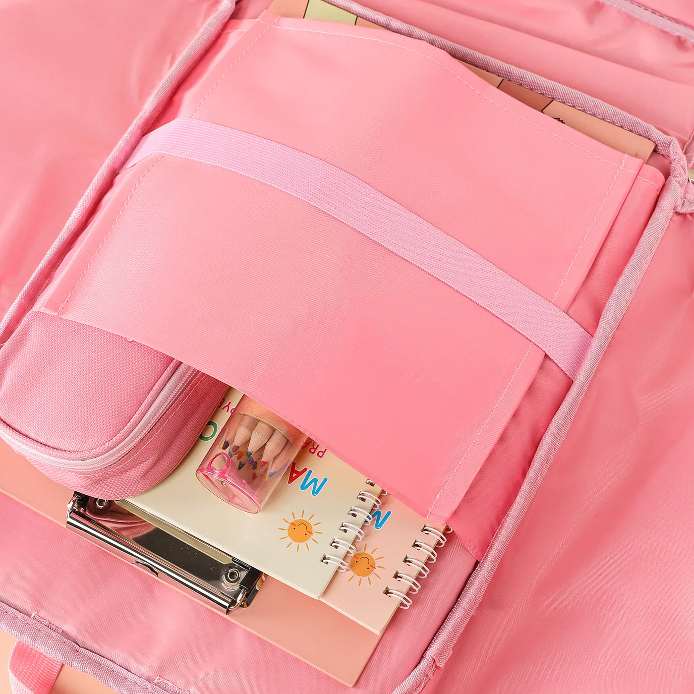 Toddler/Kid Unicorn Pattern Primary School Students' Spine Protection and Load-reducing Backpack Pink image 3