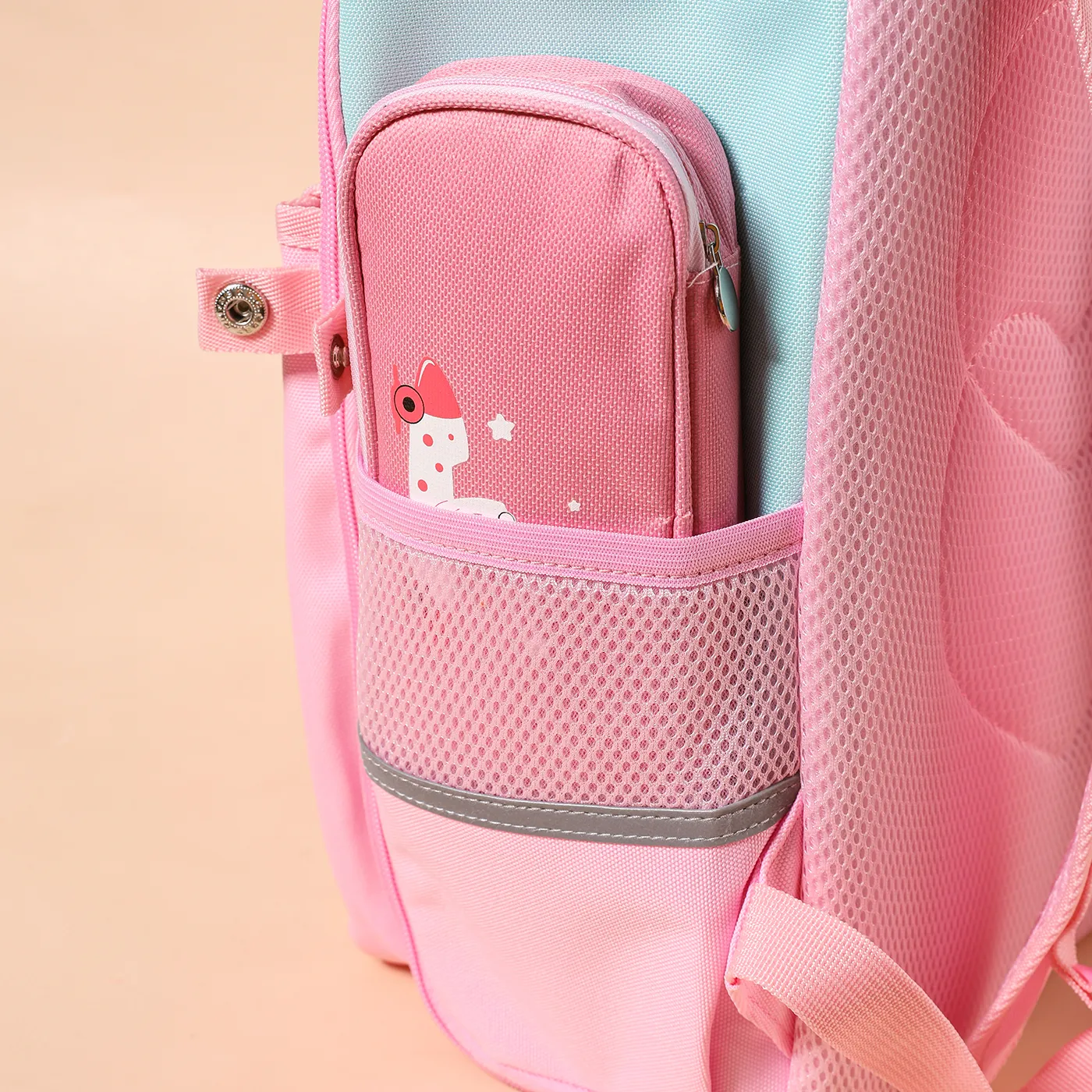 Toddler/Kid Unicorn Pattern Primary School Students' Spine Protection and Load-reducing Backpack Pink image 5