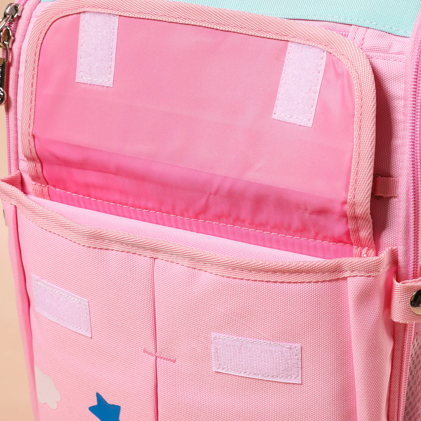 Toddler/Kid Unicorn Pattern Primary School Students' Spine Protection and Load-reducing Backpack Pink image 6