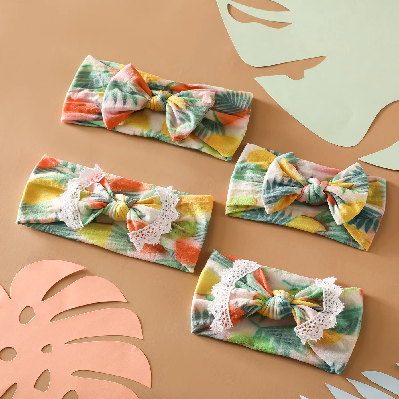 Mom and Me Fruit Print Bow Decor Headband