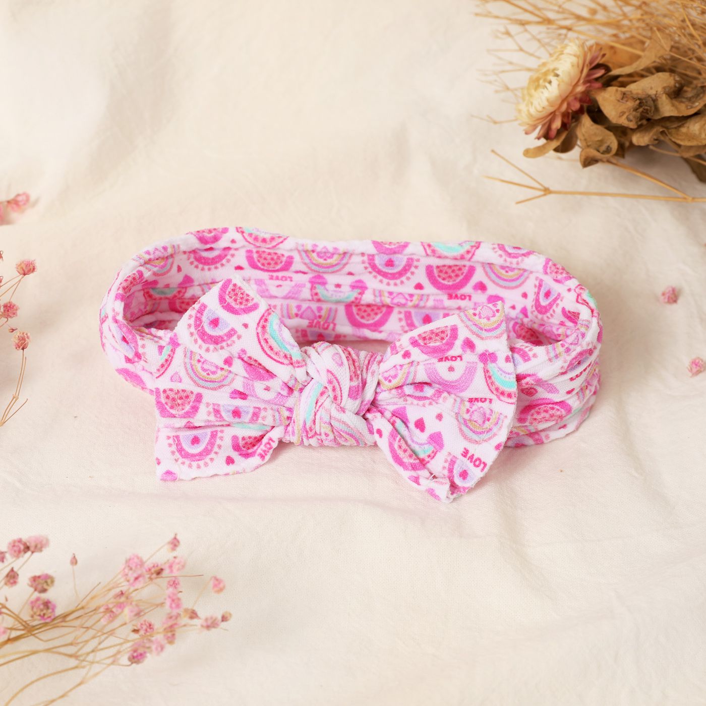 

Baby Girl Allover Floral Print Headband