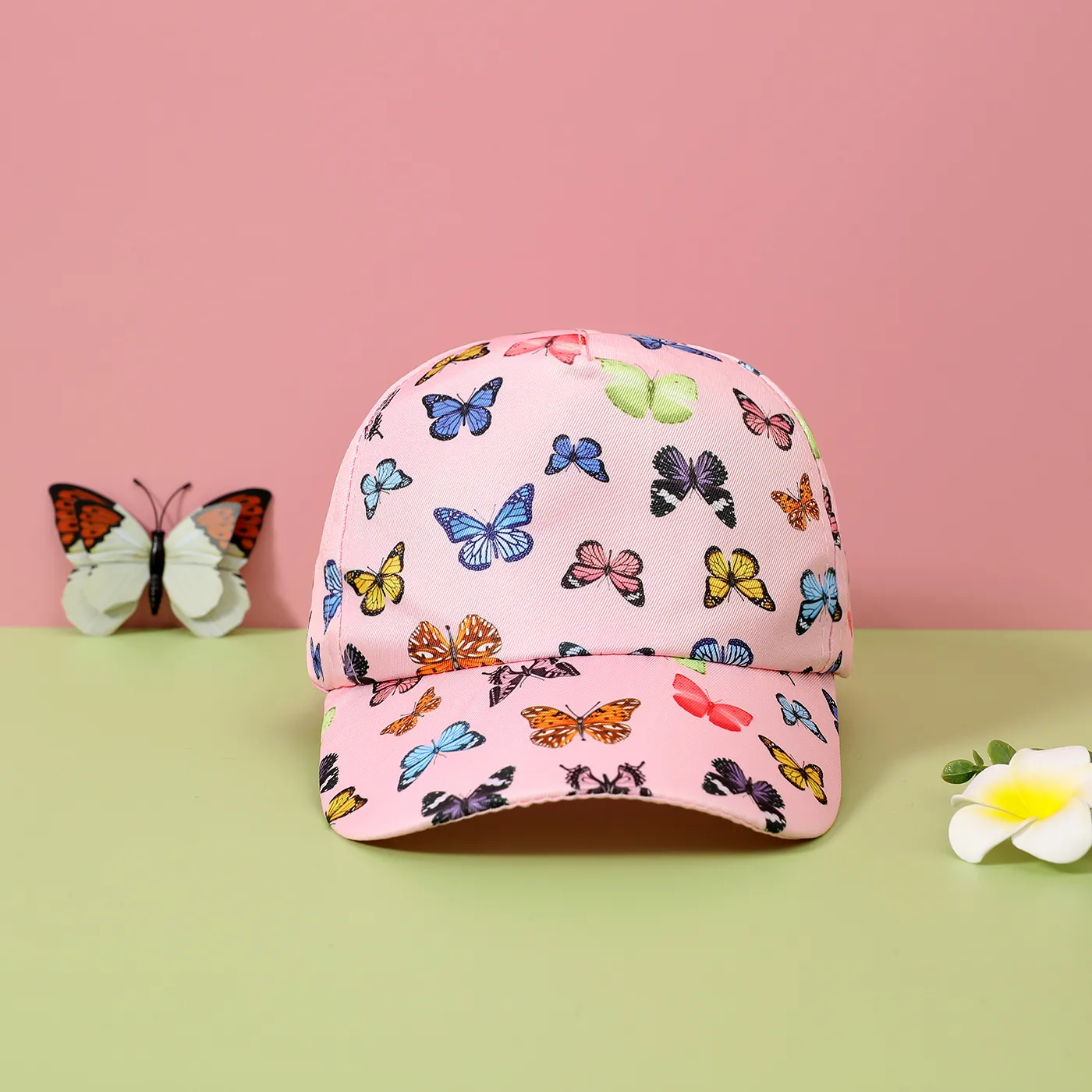 Toddler/Kid Girl Butterfly Print Baseball Cap  image 2