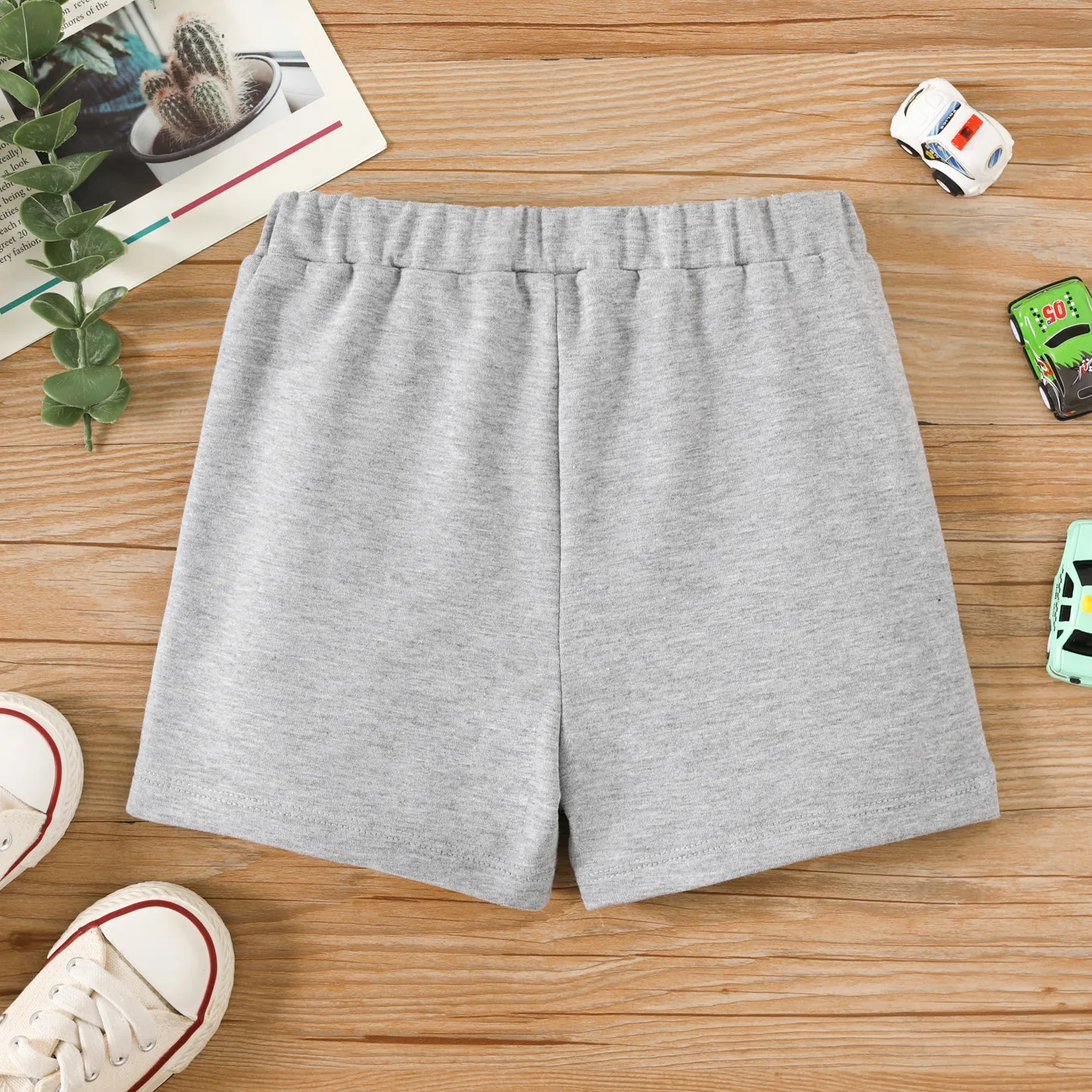 Toddler Boy Vehicle Embroidered Shorts  image 3