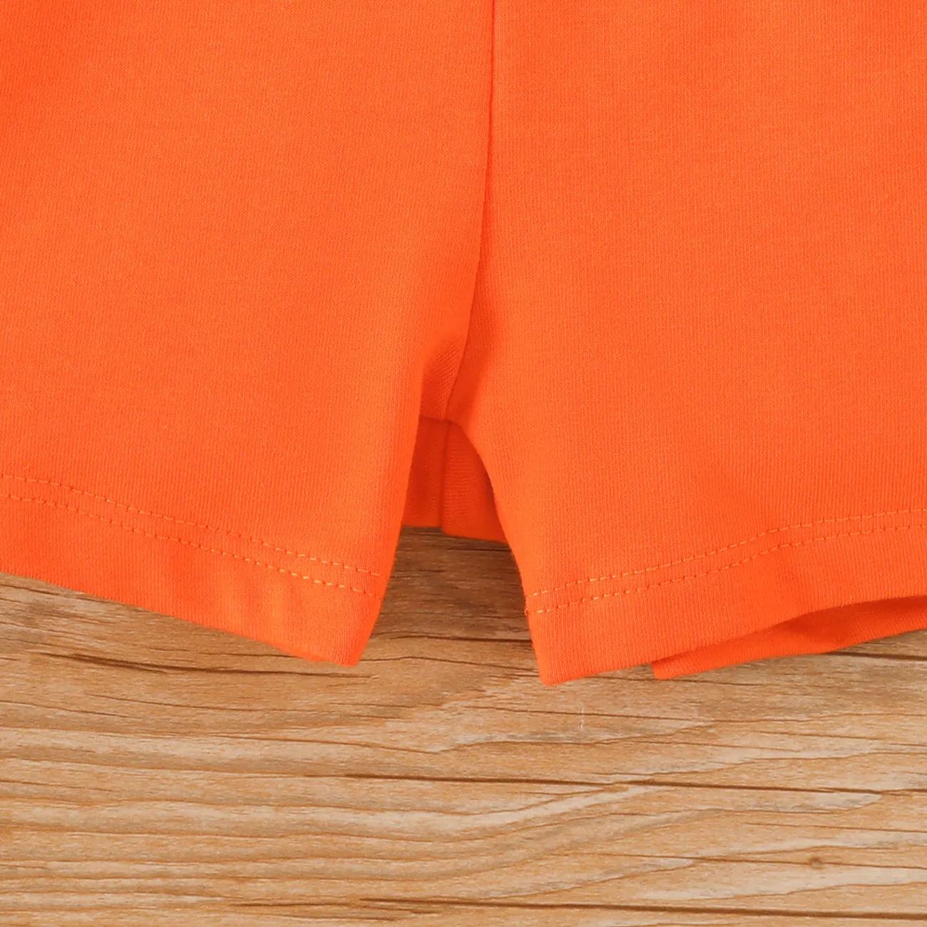 Niño pequeño Chico Básico Pantalones cortos Naranja big image 1