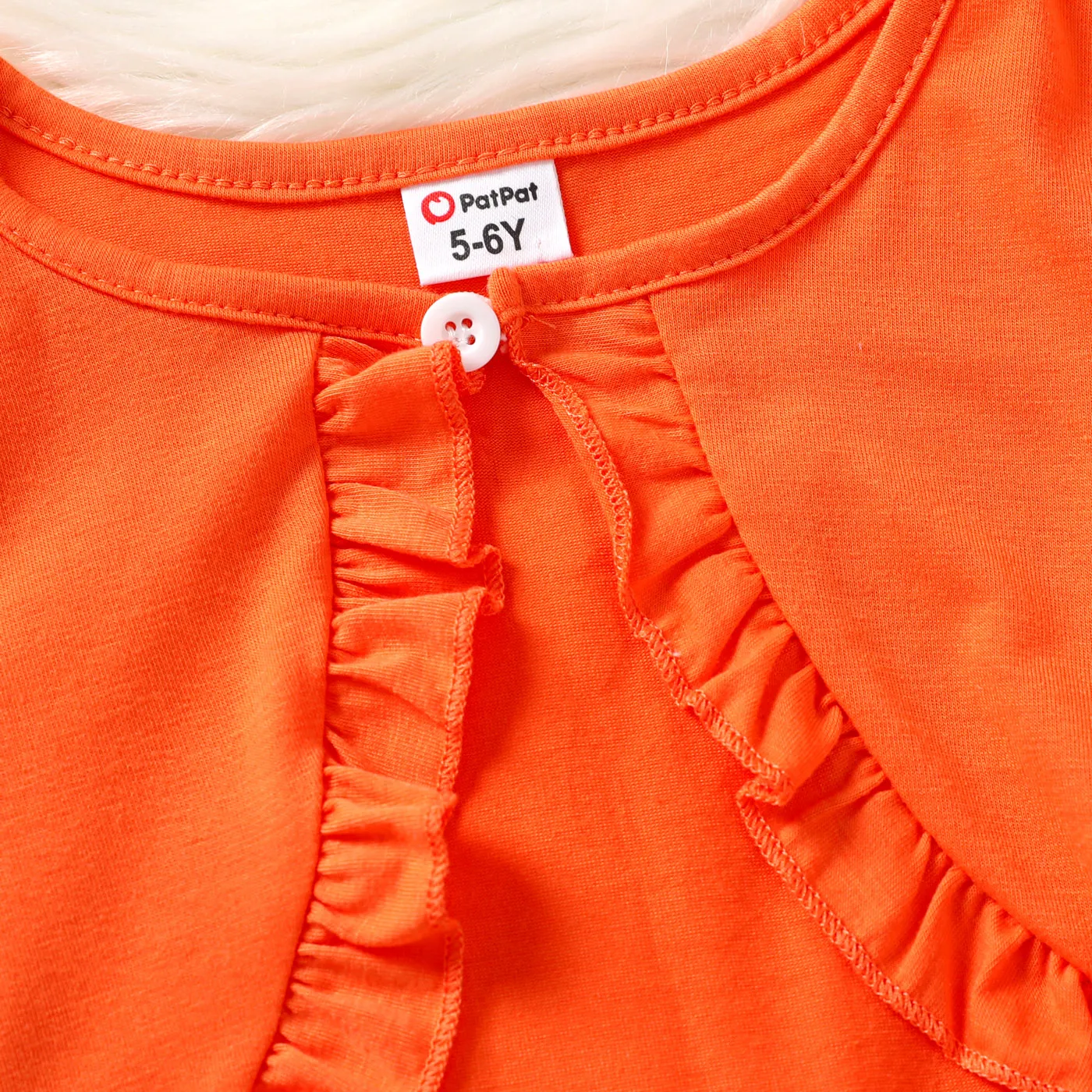2pcs Kid Girl Ruffle Trim Short-sleeve Cardigan and Allover Floral Print Tank Dress Set  image 2