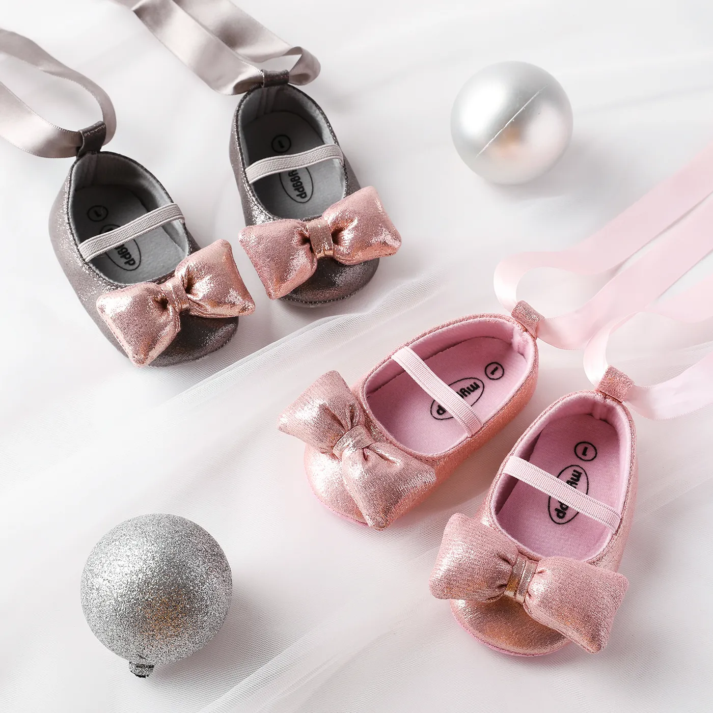 Baby Bow Decor Sweet Prewalker Shoes