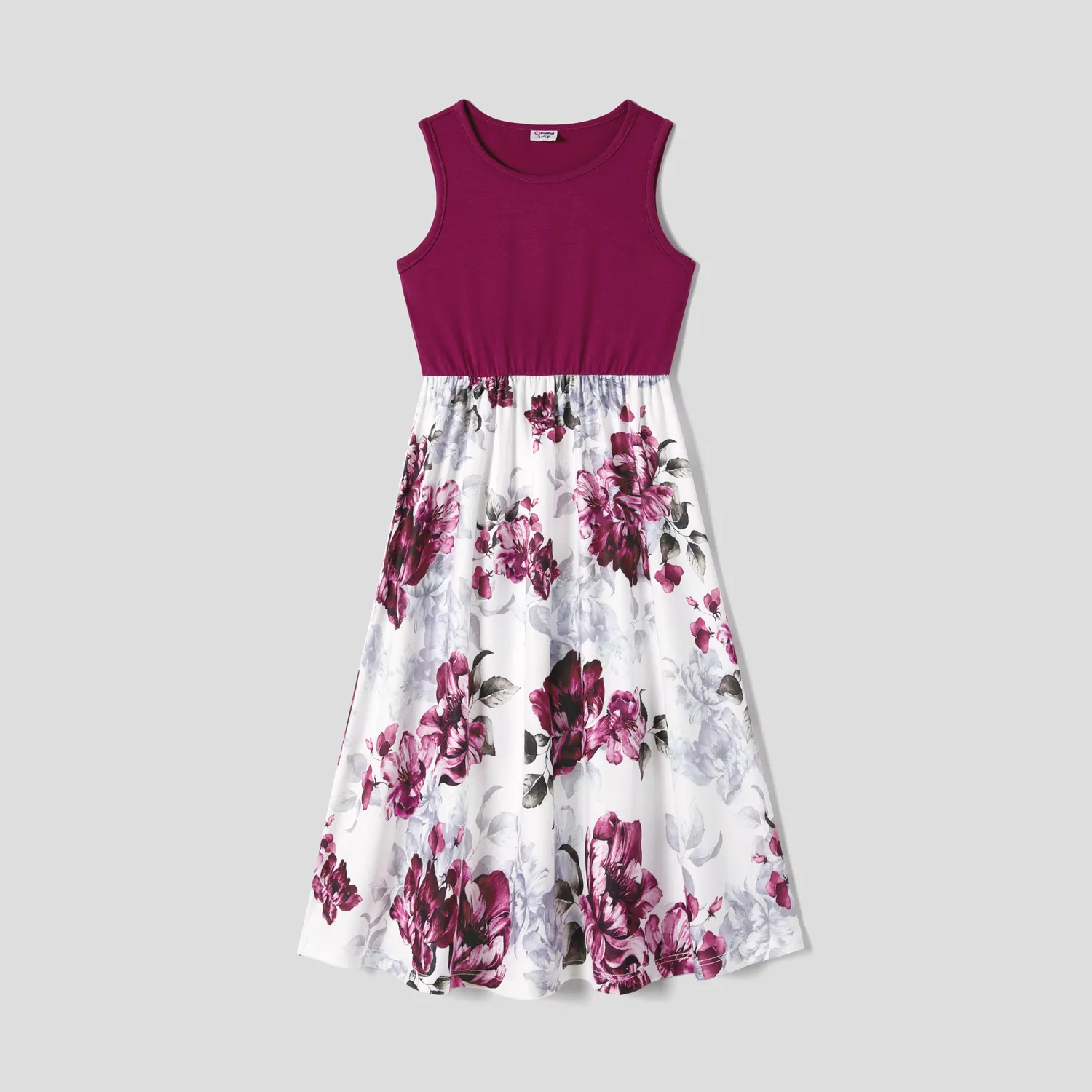 Mommy and Me Floral Panel Tank Dresses  big image 6