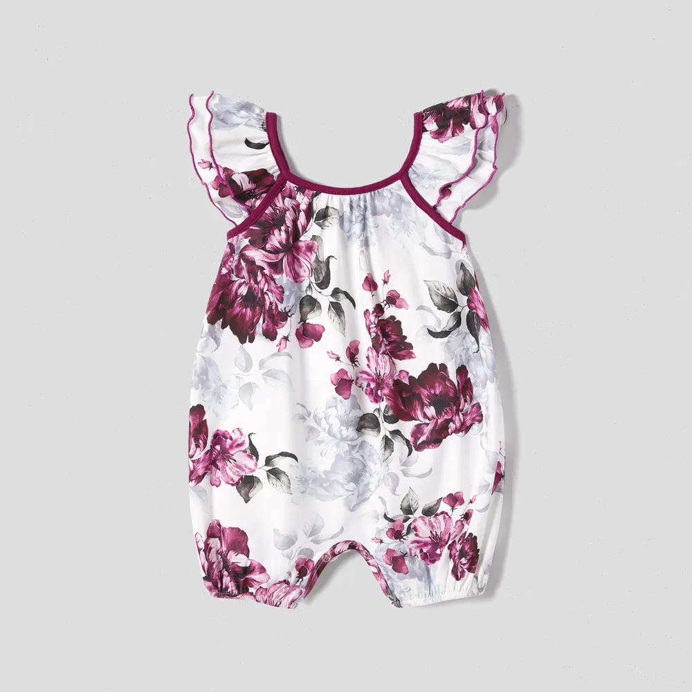 Mommy and Me Floral Panel Tank Dresses  big image 1