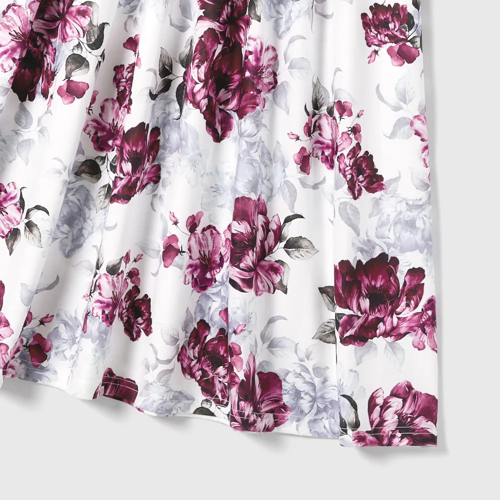 Mommy and Me Floral Panel Tank Dresses big image 12