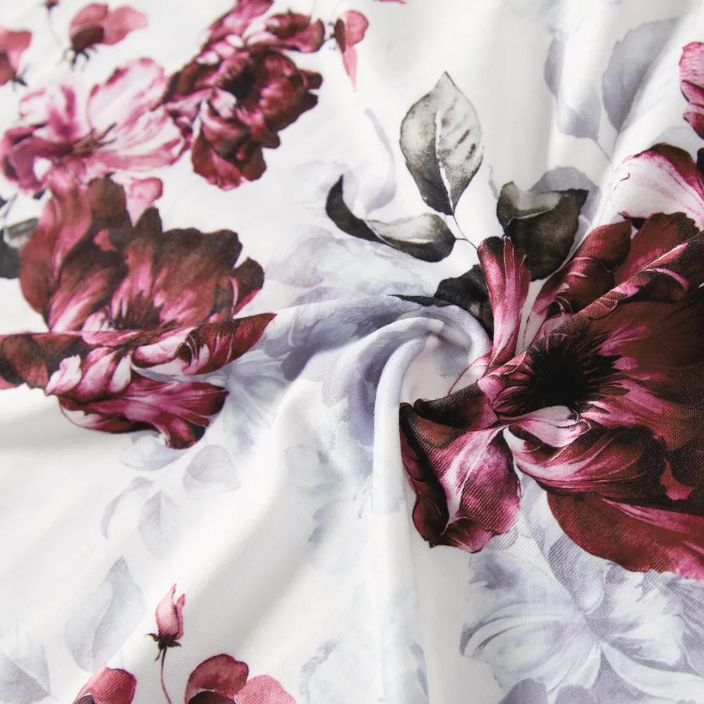 Mommy and Me Floral Panel Tank Dresses big image 13