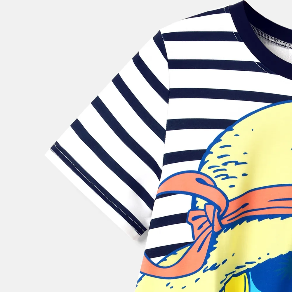 The Smurfs Family Matching Naia™ Character & Stripe Print Short-sleeve Dresses and T-shirts Sets big image 23