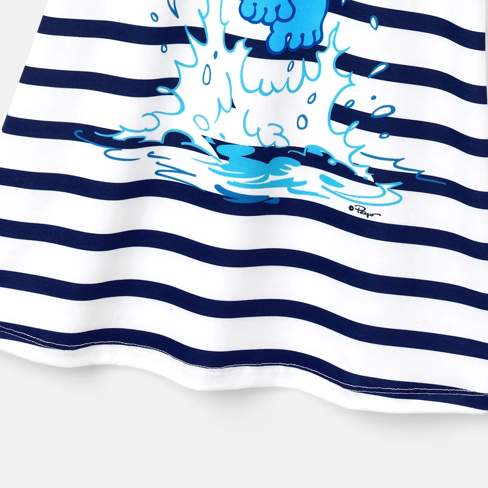 The Smurfs Family Matching Naia™ Character & Stripe Print Short-sleeve Dresses and T-shirts Sets big image 17