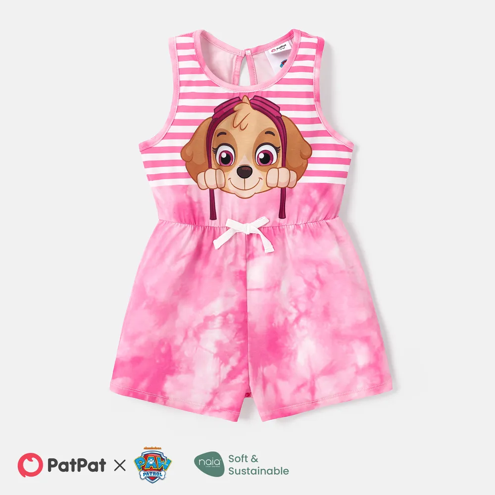 PAW Patrol Toddler Girl Naia™ Character & Stripe Print Tank Romper  big image 1