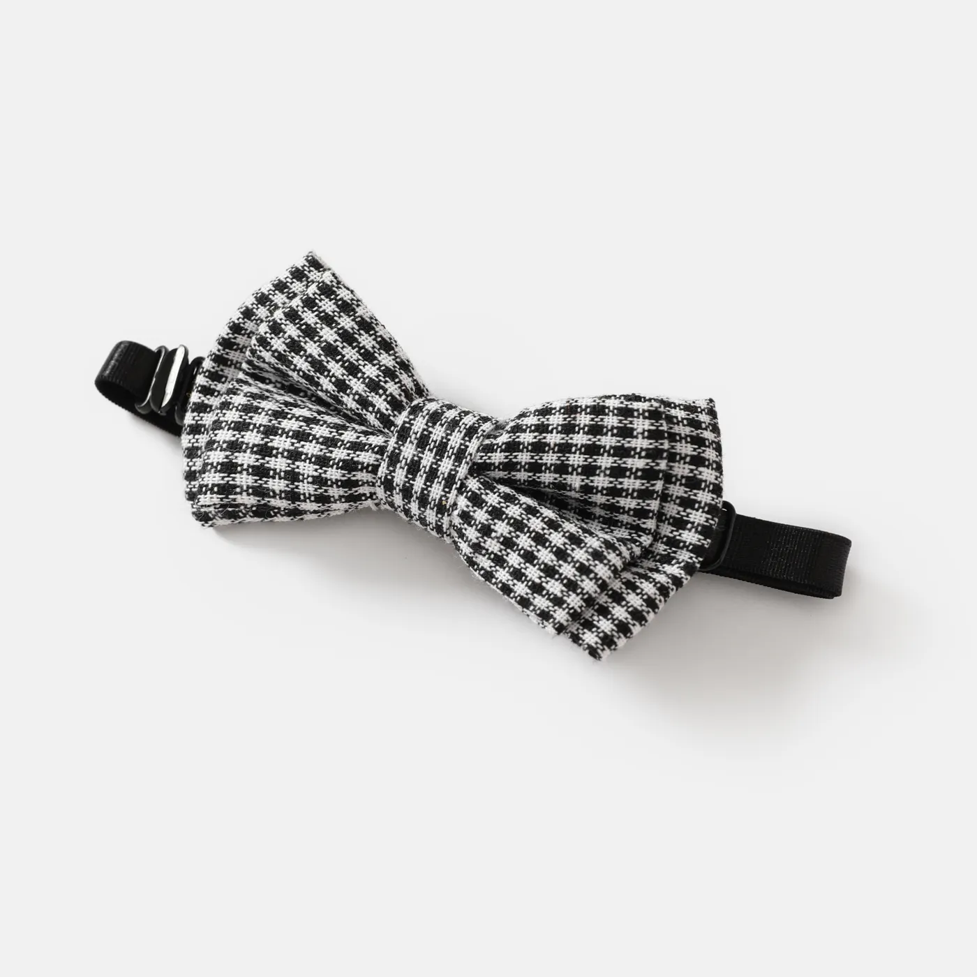 2pcs Toddler/Kid Boy Stripe Print Elastic Strap Clip and Bow Tie Set White image 4