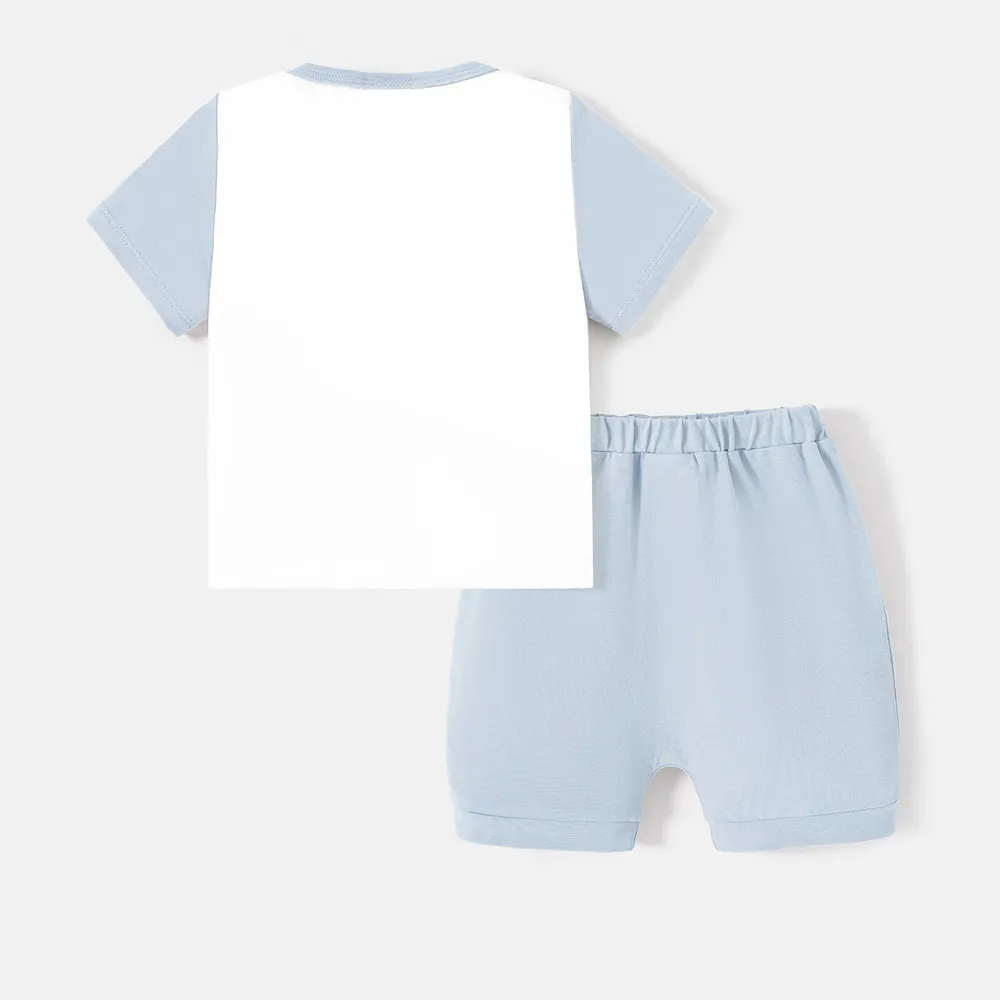 Looney Tunes Baby/Toddler Boy/Girl 2pcs Short-sleeve Graphic Naia™ Tee and Cotton Shorts Set  big image 2