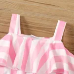 2pcs Toddler Girl Stripe Ruffled Cami Top and Skirt Set  image 5