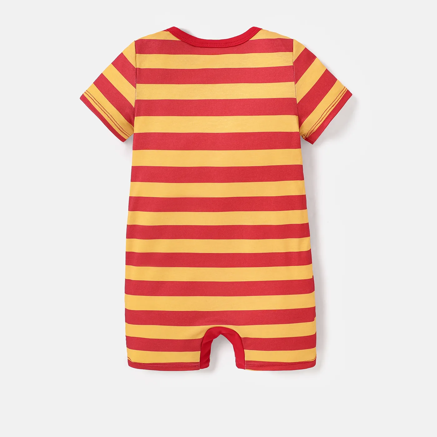 Harry Potter Baby Girl/Boy Naia™ Character Print Striped Short-sleeve Romper Red image 3