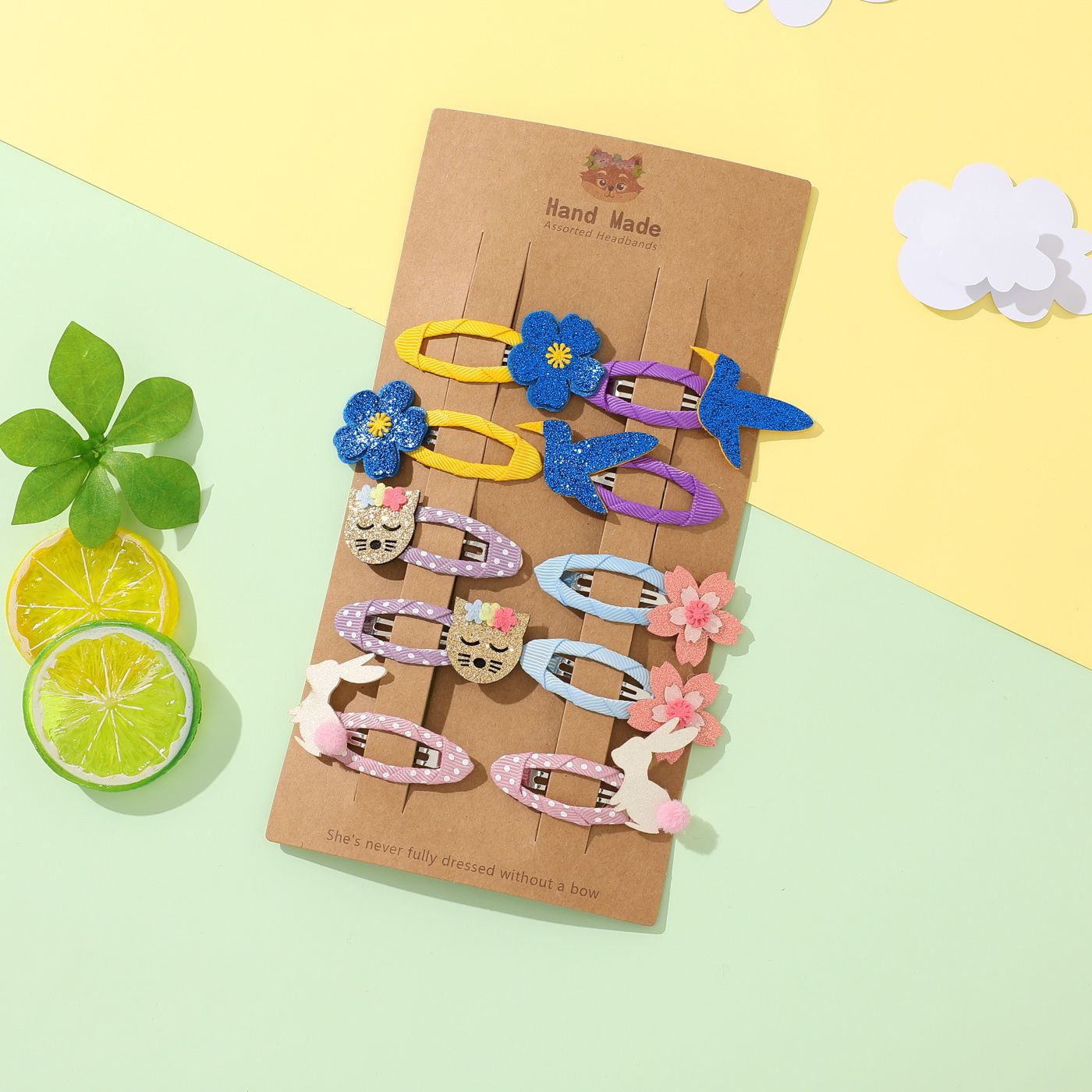 

10-pack Handmade Hair Clip for Girls