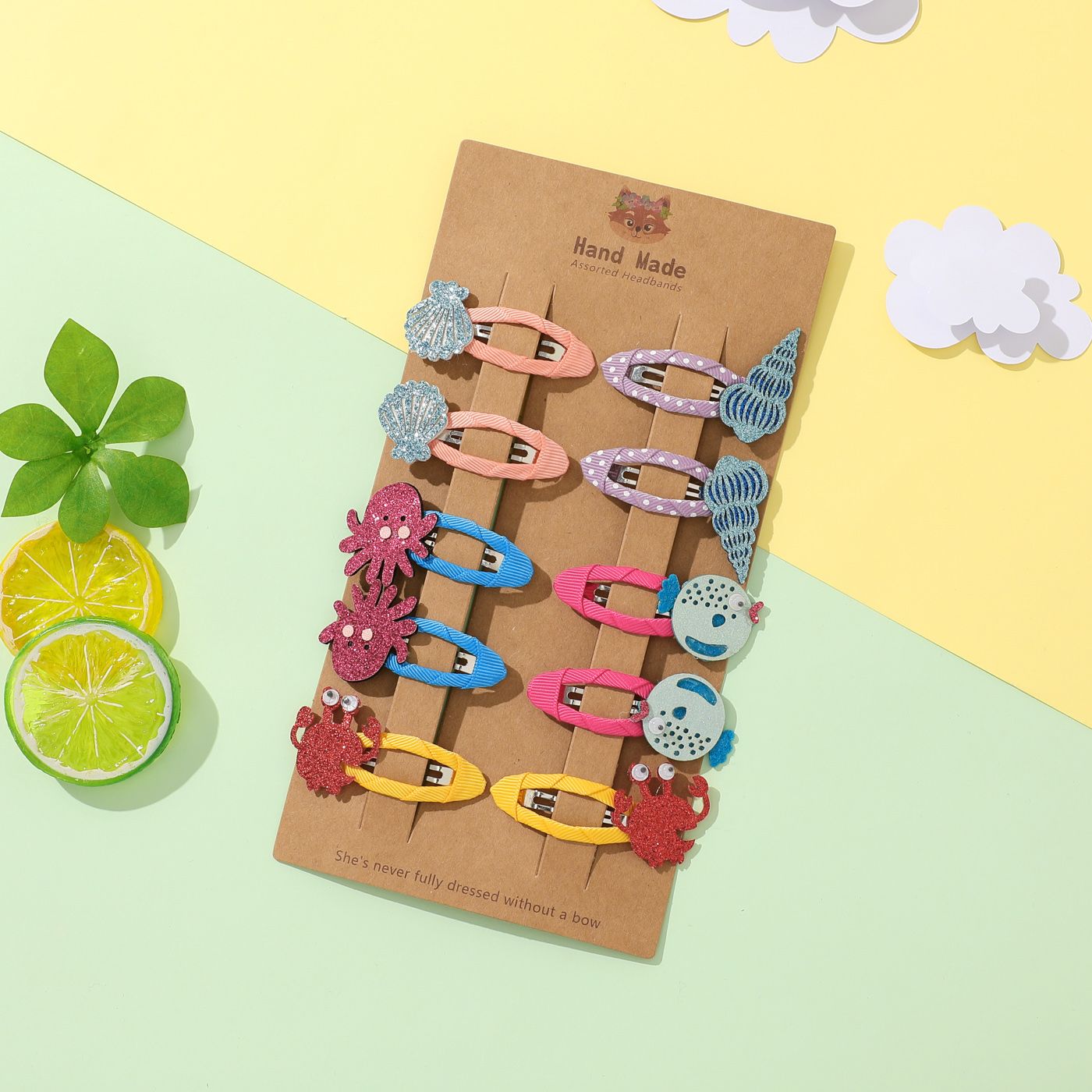 

10-pack Handmade Hair Clip for Girls