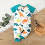 Baby Boy Naia™ Dinosaur Print Short-sleeve Henley Jumpsuit  image 2
