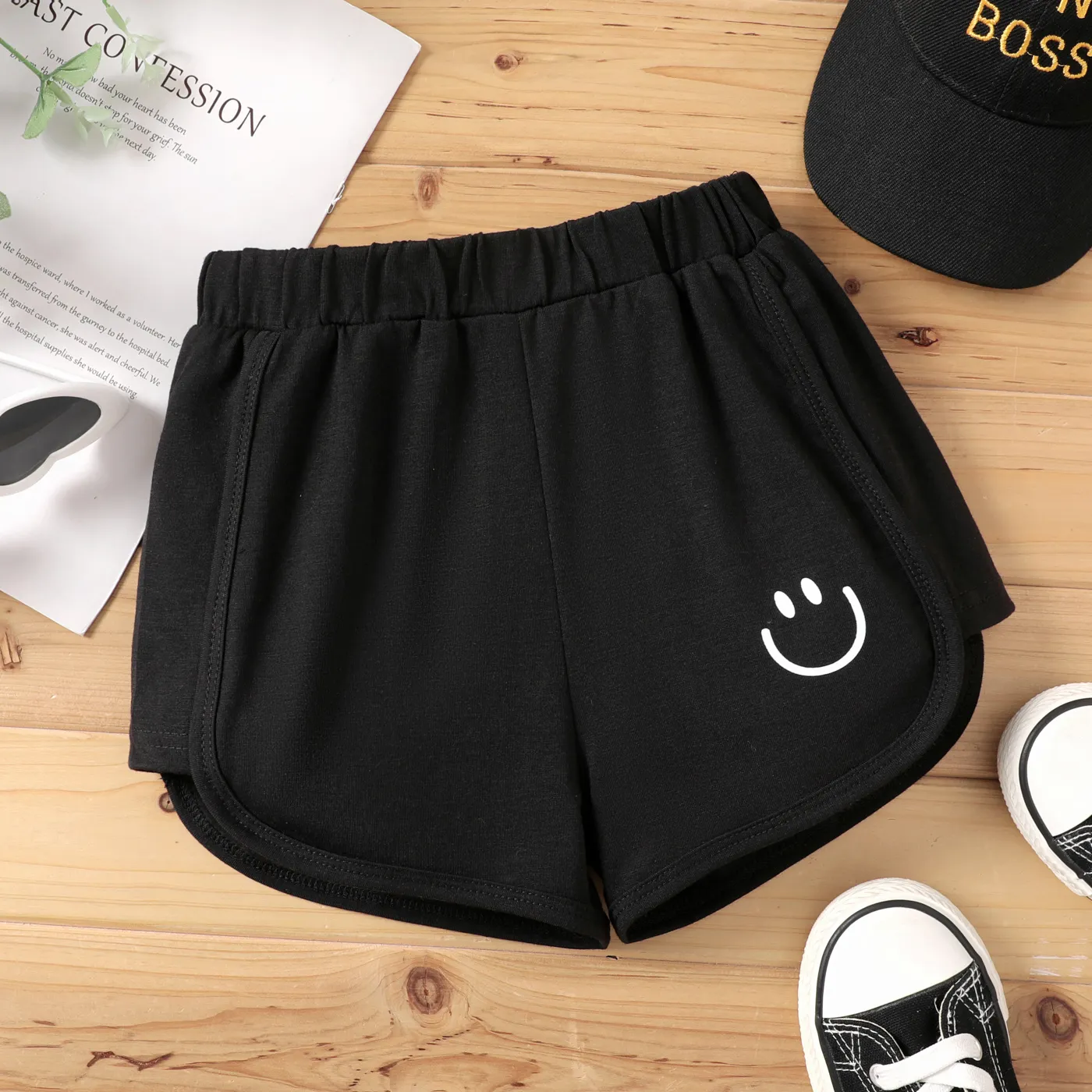 Kid Girl Sports Shorts Black