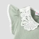 Baby Girl 100% Cotton Lace Collar Green Bodysuit  image 3