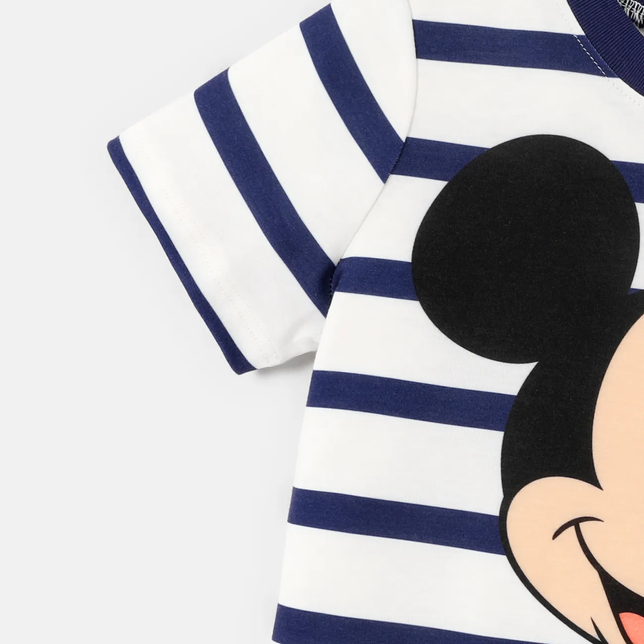 Disney Mickey and Friends Familien-Looks Muttertag Kurzärmelig Familien-Outfits Oberteile Farbstreifen big image 1