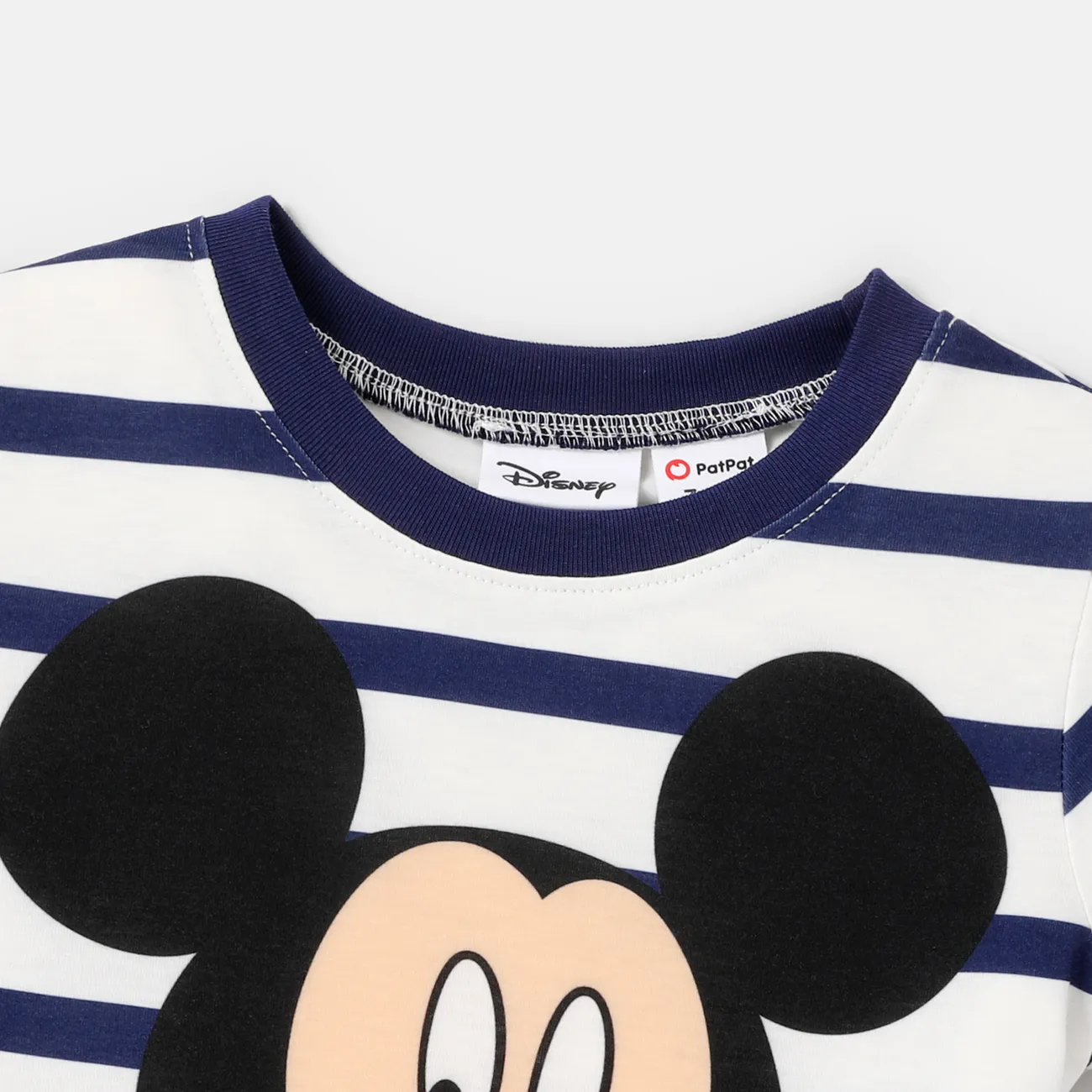 Disney Mickey and Friends Familien-Looks Muttertag Kurzärmelig Familien-Outfits Oberteile Farbstreifen big image 1