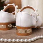 Toddler / Kid Butterfly & Faux Pearl Decor Chunky Heeled Mary Jane Shoes  image 4