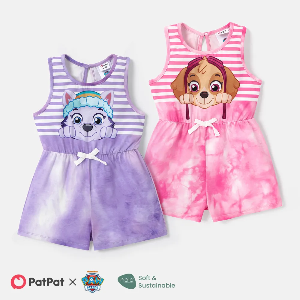 PAW Patrol Toddler Girl Naia™ Character & Stripe Print Tank Romper big image 2