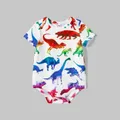 Family Matching Dinosaur Print Belted Cami Dresses and Short-sleeve T-shirts Sets  image 1