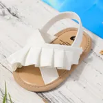 Baby Ruffle Sweet Solid Toddler Sandals   image 3
