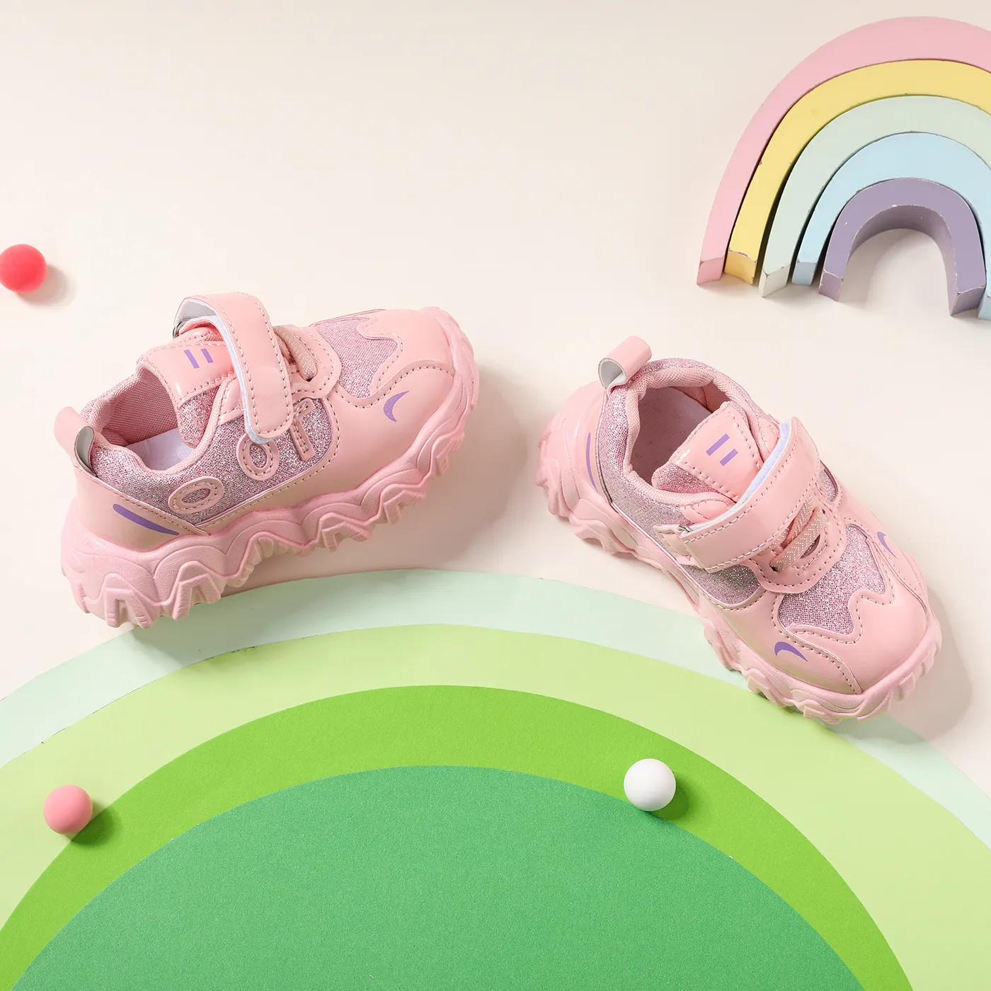Toddler/Kid Glitter Velcro Sport Shoes