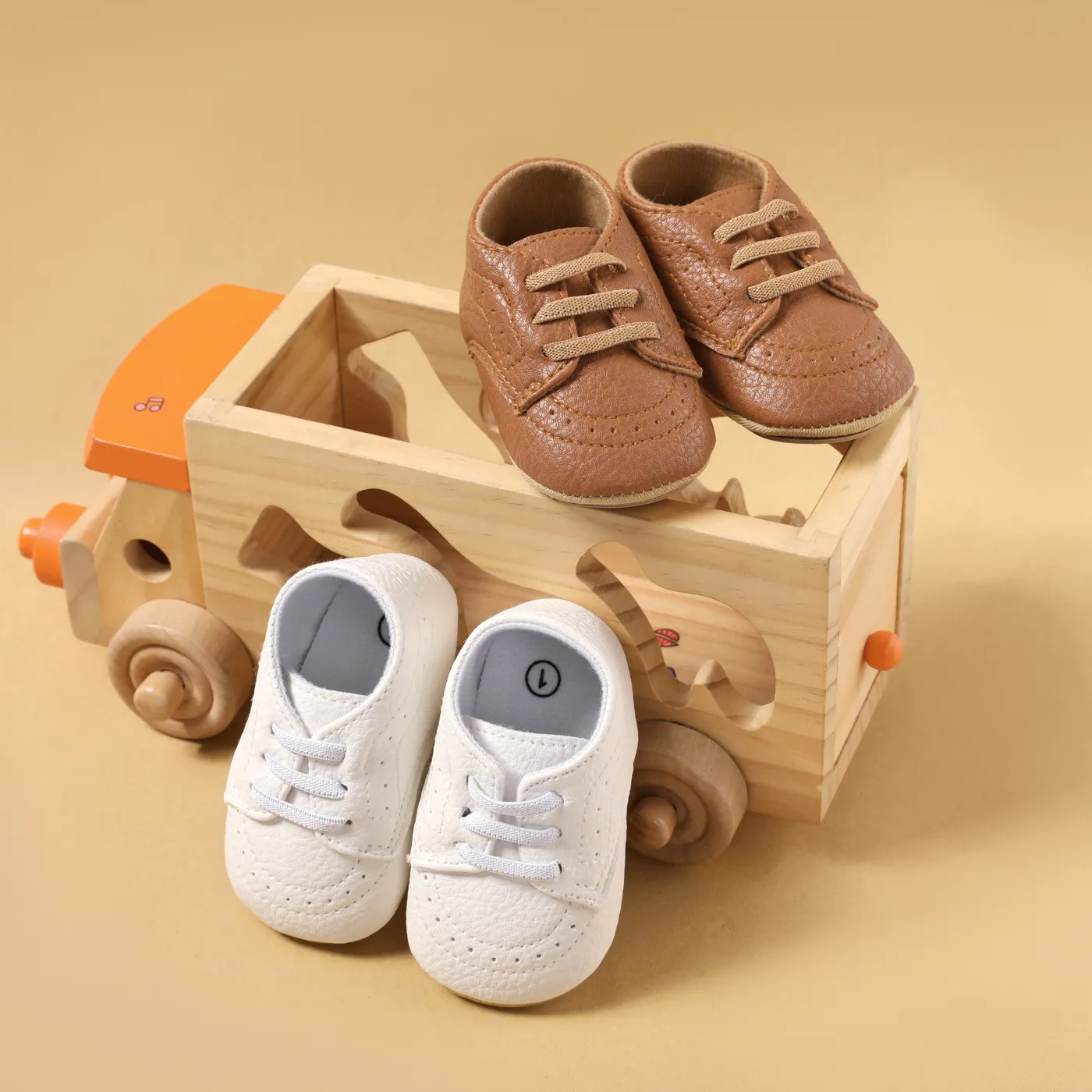 Baby/Toddler Solid Soft Sole Prewalker Shoes 