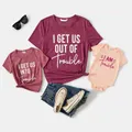 Mommy and Me Letter Print Short-sleeve Tee  image 2