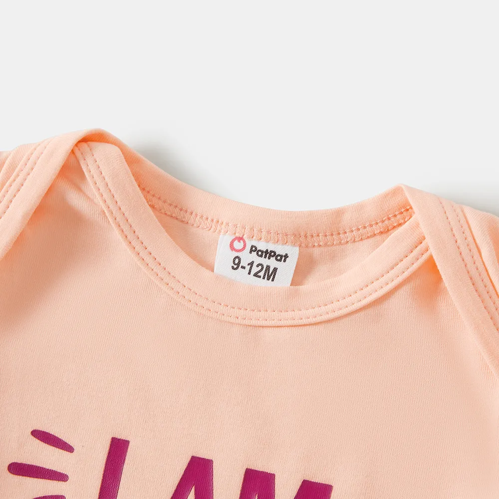 Mommy and Me Letter Print Short-sleeve Tee big image 4
